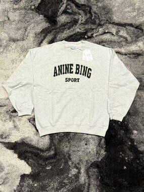 Anine Bing Sport Light Gray Sweater Womens Medium